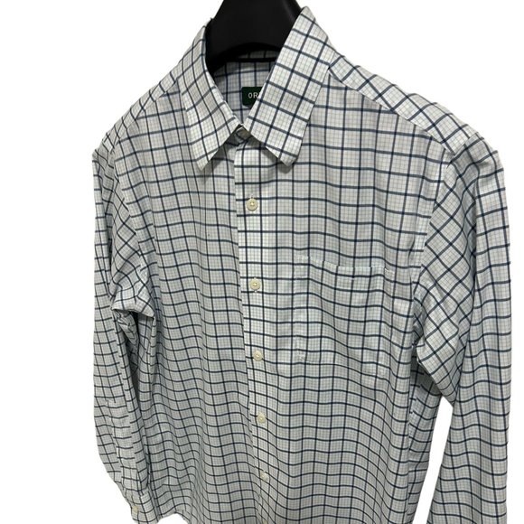 Orvis Classic Fit Men's Button Down Shirt Size Medium Long Sleeve Check - Picture 2 of 6